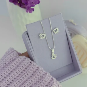 Conjunto coração borboleta