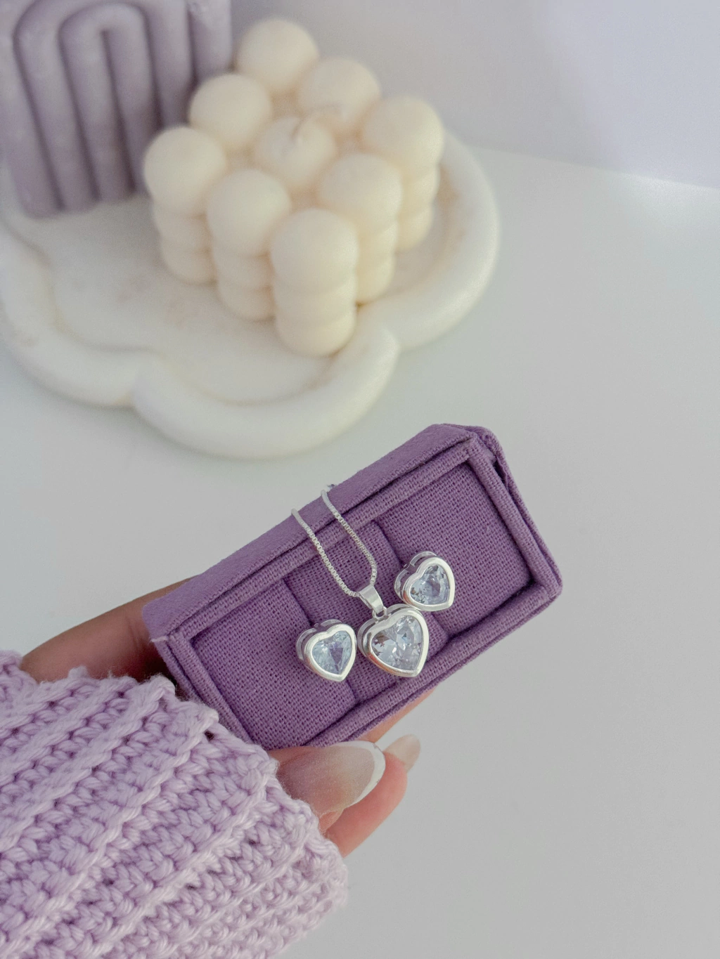 Conjunto coração cristal - Imagem 3