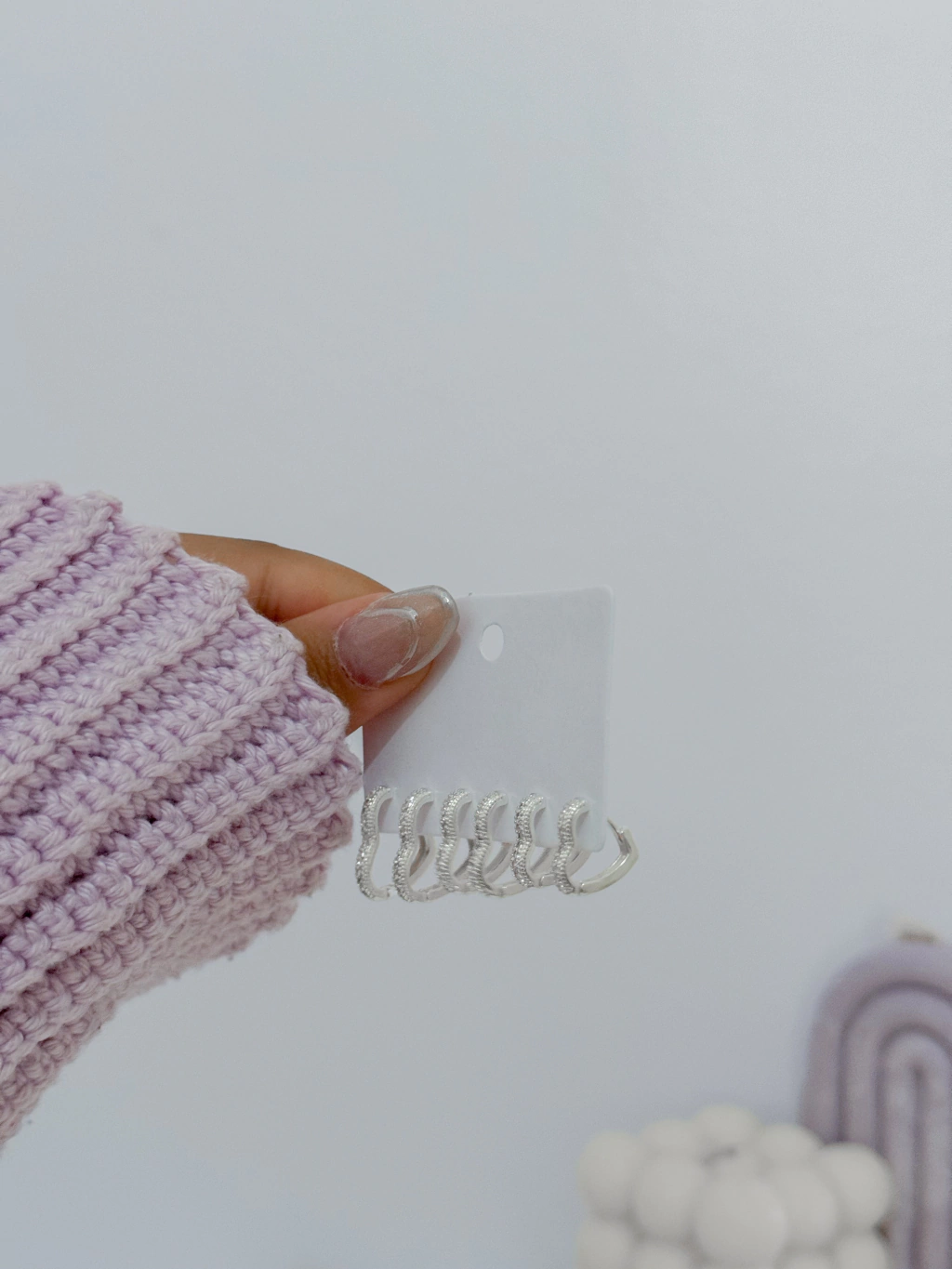 Trio argolinha coração cravejado - Imagem 4