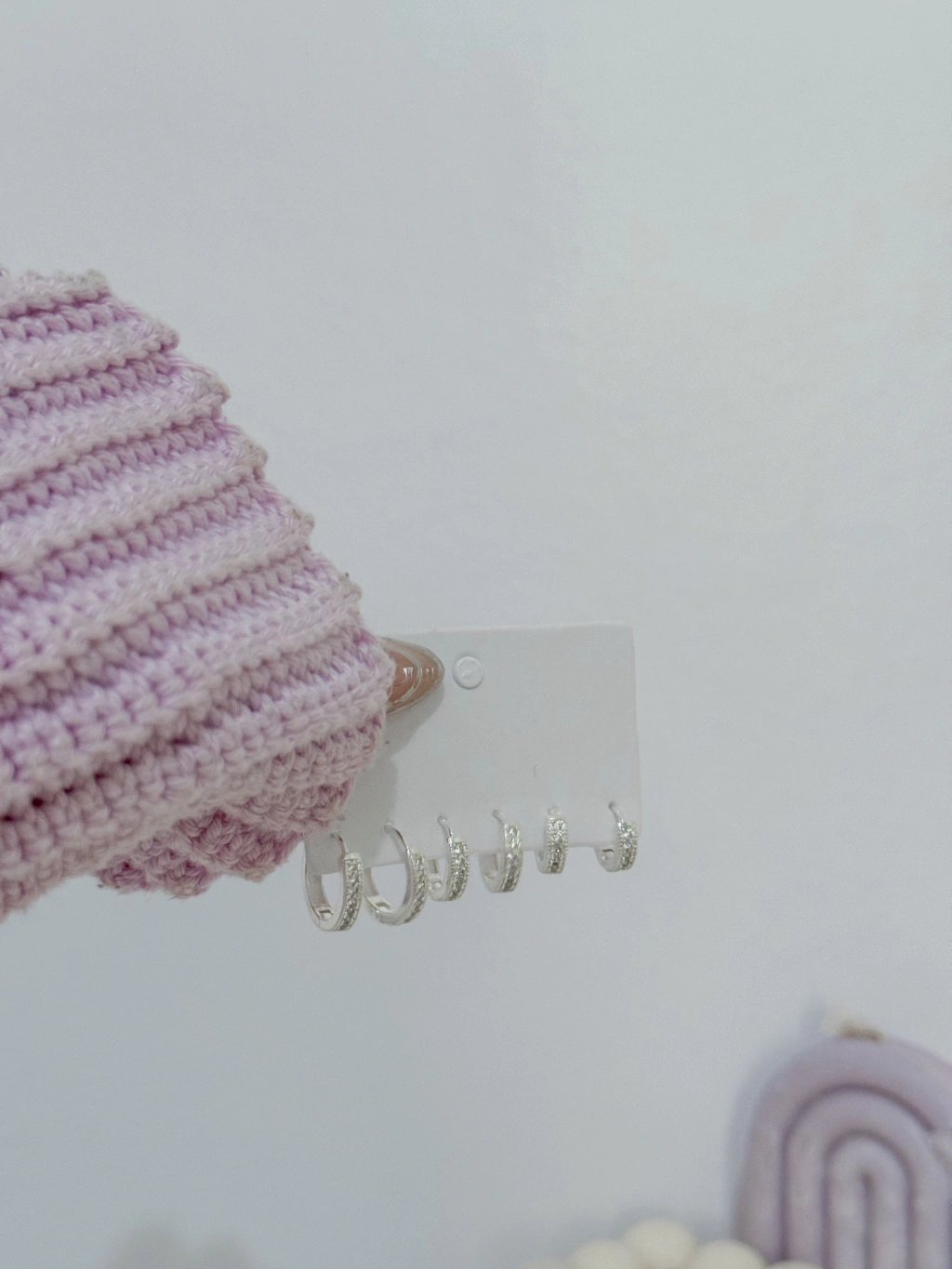 Trio argolinha redonda cravejado - Imagem 3