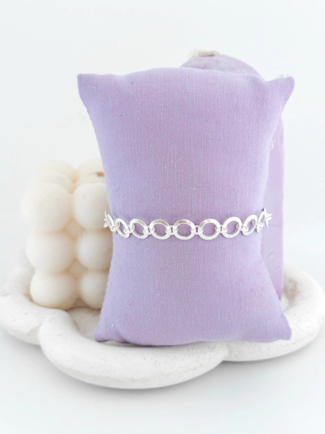 Pulseira círculos vazado - Imagem 3