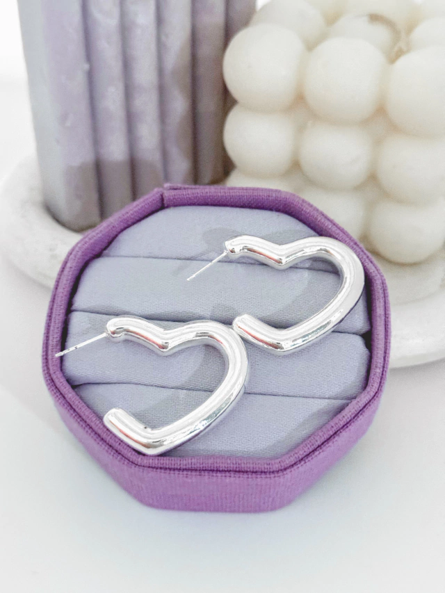 Argola coração - Imagem 3