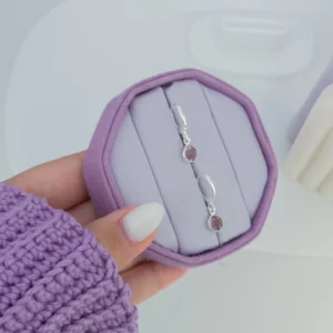 Argolinha cristal lilás