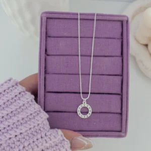 Colar círculo cravejado