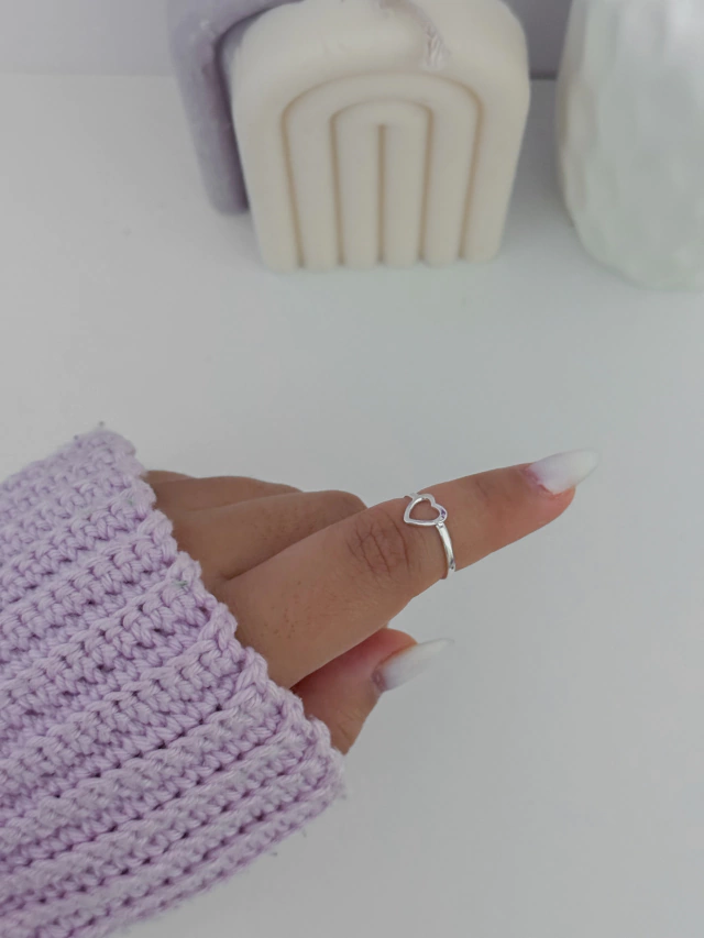 Falange coração vazado