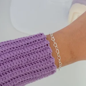 Pulseira elos corações