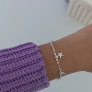 Pulseira estrela e ponto de luz