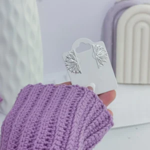 Brinco leque detalhado