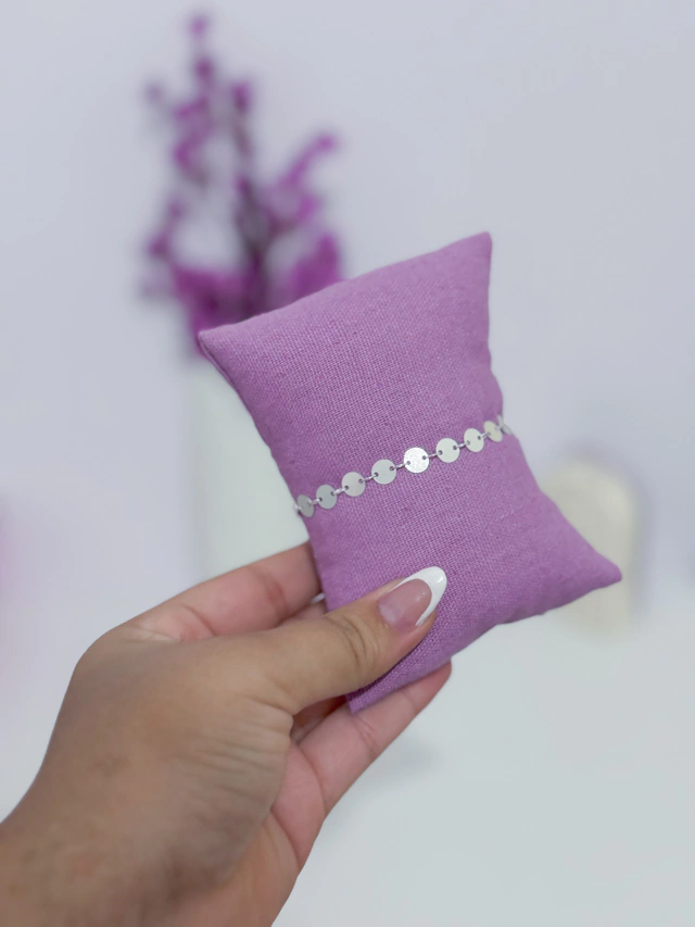 Pulseira círculos chapa