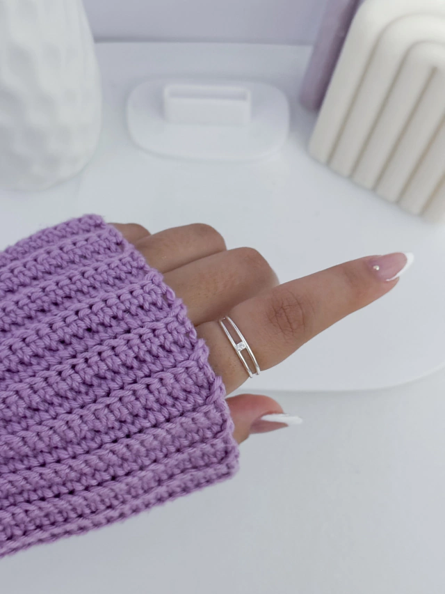 Anel 2 traços com ponto de luz - Imagem 2