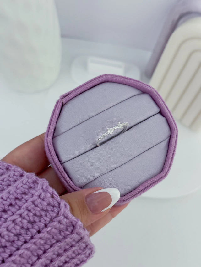 Anel laço cravejado - Imagem 3