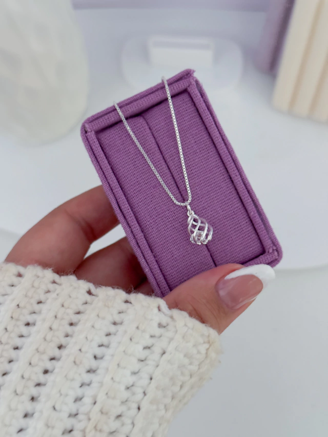 Colar círculo detalhado ponto de luz - Imagem 3