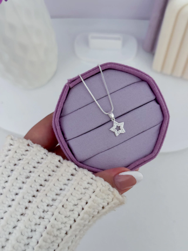 Colar estrela cravejada - Imagem 2